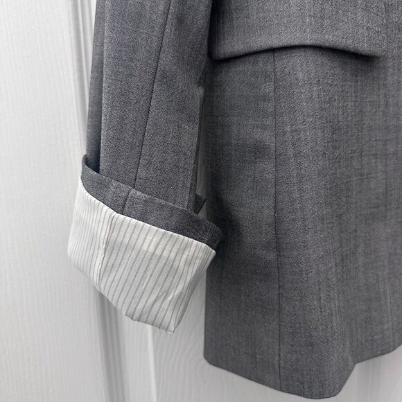 Banana Republic Gray Blazer Suit Jacket Size 12 - Picture 8 of 14